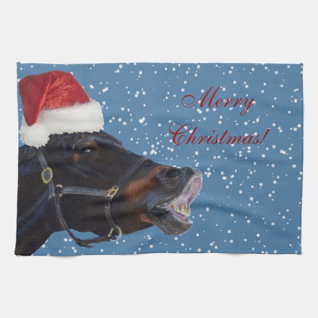 Jolies serviettes de cuisine de Joyeux Noël de (Horizontal)