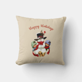 Jolies Tots de Noël avec Coussin Snowman
