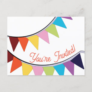 Jolies vous êtes invités cartes d'anniversaire