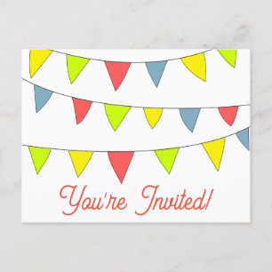 Jolies vous êtes invités cartes d'anniversaire