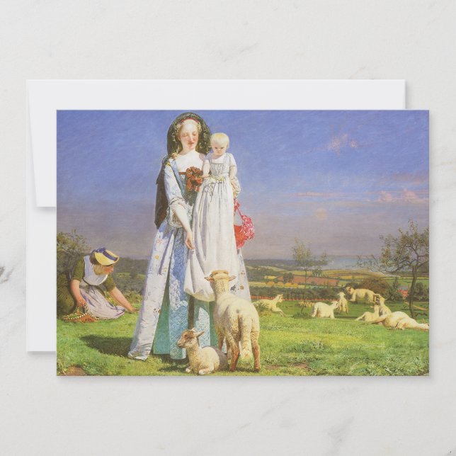 Jolis agneaux de Ford Madox Brown (Devant)