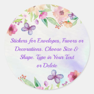 Jolis autocollants floraux, personnalisés pour tou
