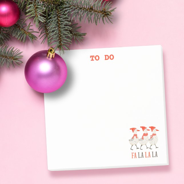 Jolis canards Christmas To Do List Post-It Notes (Créateur téléchargé)