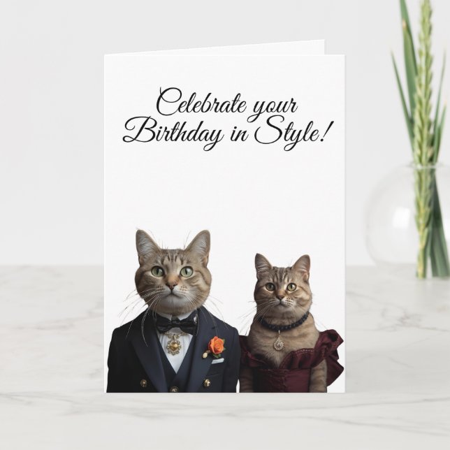 jolis chats mignons carte d'anniversaire d'amour p (Devant)