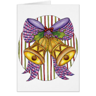 Jolis grelots de Noël avec ruban et nœud