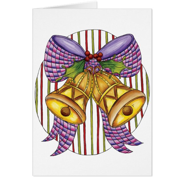 Jolis grelots de Noël avec ruban et nœud (Devant)