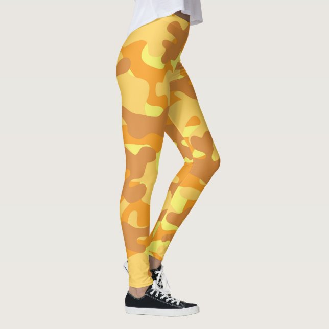 Jolis leggings de camouflage jaune (Droite)