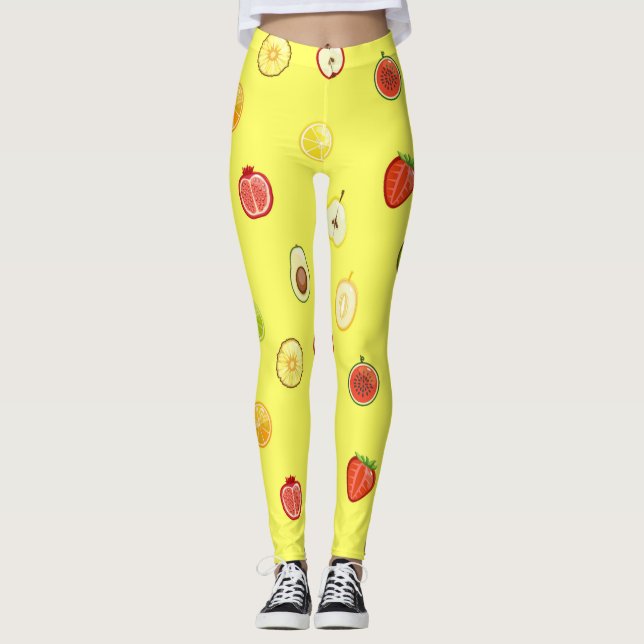 Jolis leggings de YOGA imprimés (Devant)