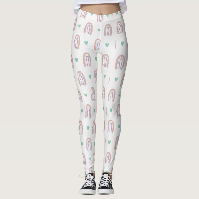 Jolis leggings de YOGA imprimés (Devant)