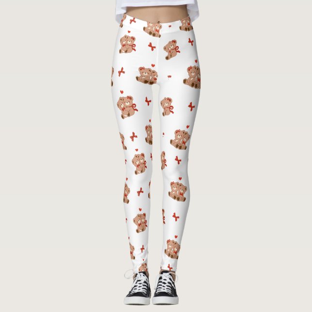 Jolis leggings de YOGA imprimés (Devant)