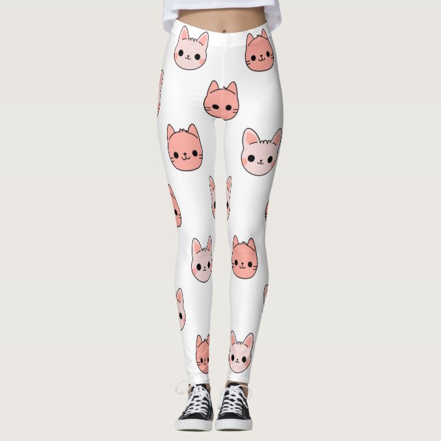 Jolis leggings de YOGA imprimés (Devant)