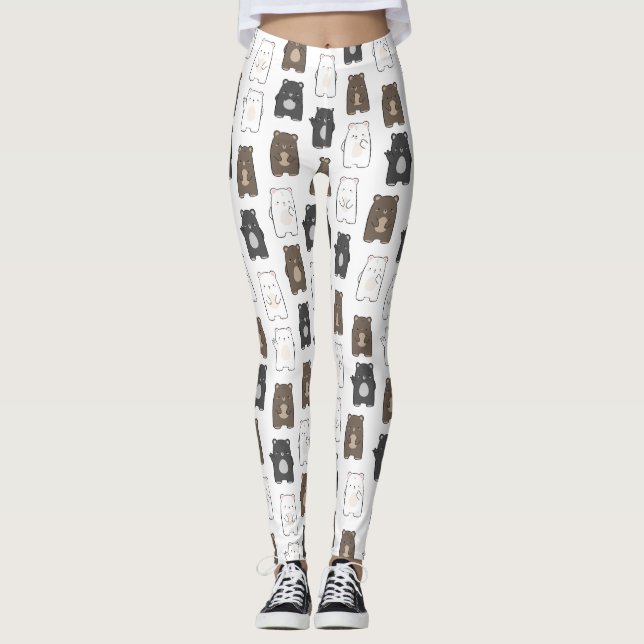 Jolis leggings de YOGA imprimés (Devant)
