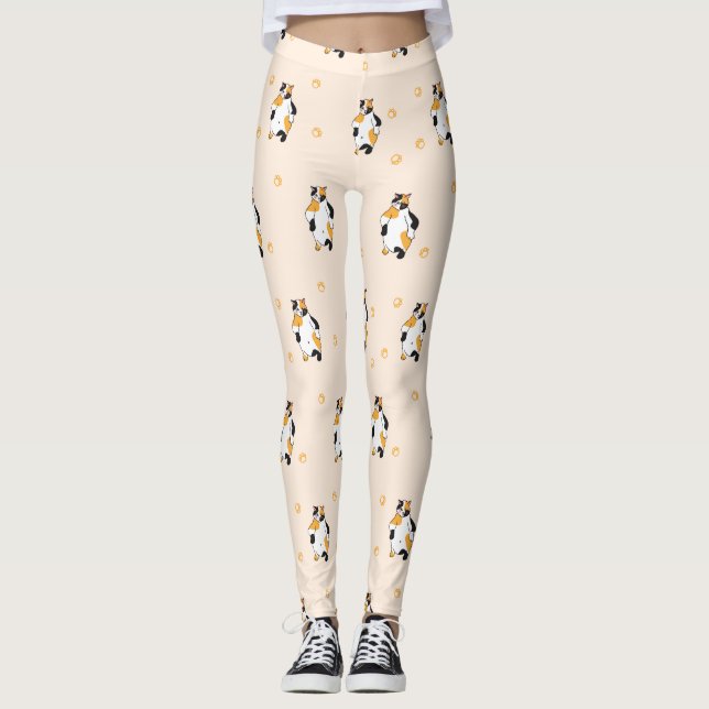 Jolis leggings de YOGA imprimés (Devant)