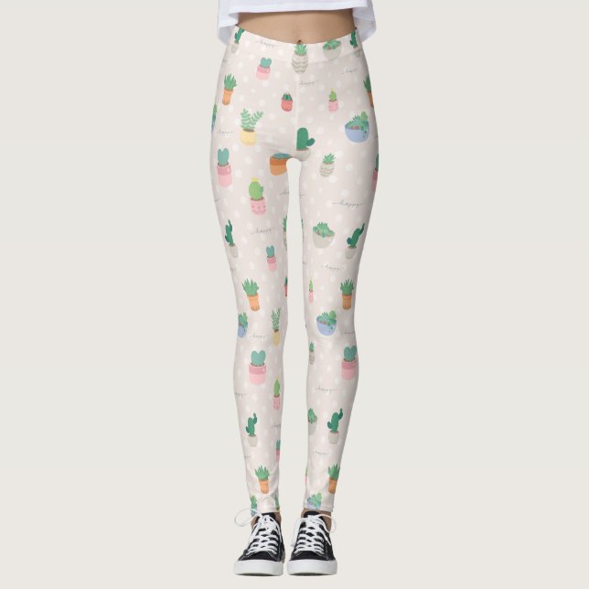 Jolis leggings de YOGA imprimés (Devant)
