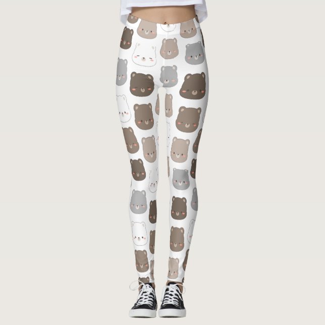 Jolis leggings de YOGA imprimés (Devant)
