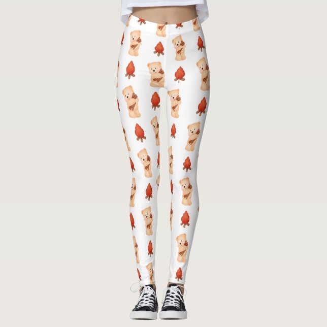 Jolis leggings de YOGA imprimés (Devant)