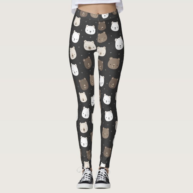 Jolis leggings de YOGA imprimés (Devant)