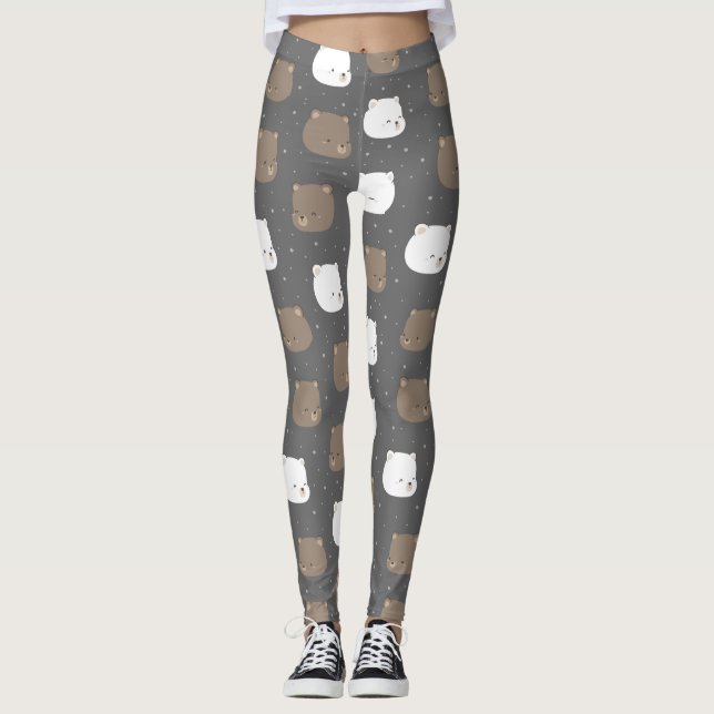 Jolis leggings de YOGA imprimés (Devant)