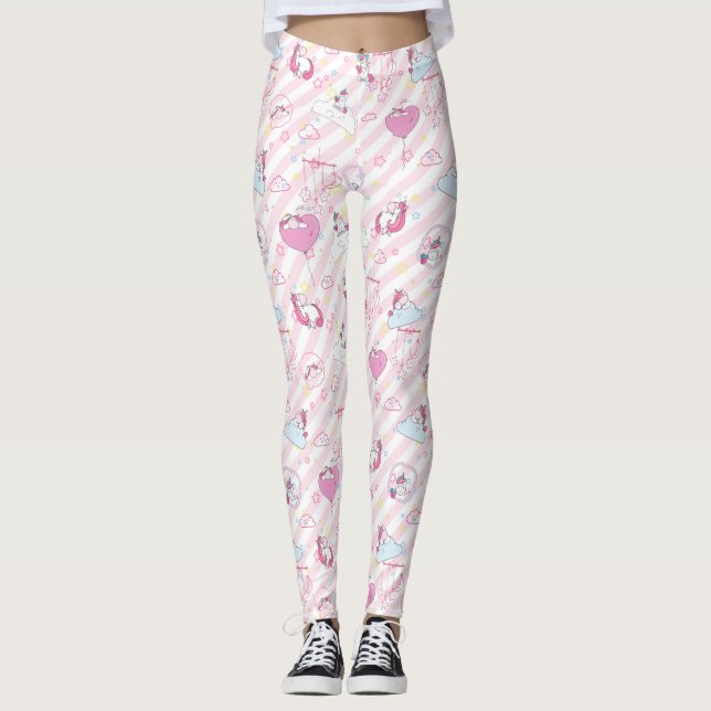 Jolis leggings de YOGA imprimés (Devant)