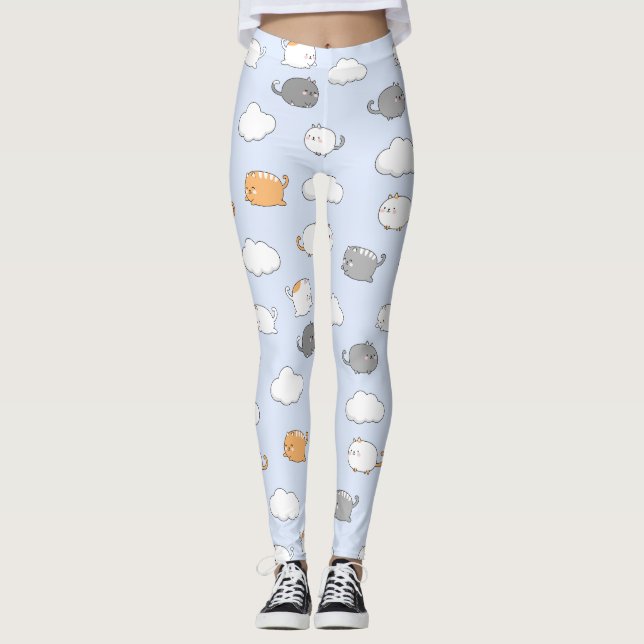 Jolis leggings de YOGA imprimés (Devant)