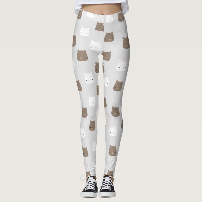 Jolis leggings de YOGA imprimés (Devant)