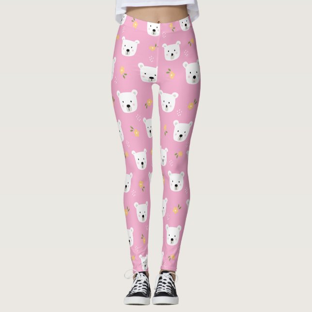 Jolis leggings de YOGA imprimés (Devant)
