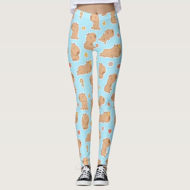 Jolis leggings de YOGA imprimés (Devant)
