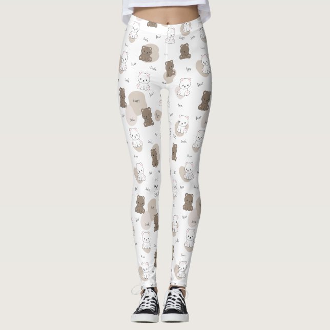 Jolis leggings de YOGA imprimés (Devant)