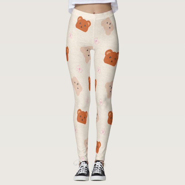 Jolis leggings de YOGA imprimés (Devant)