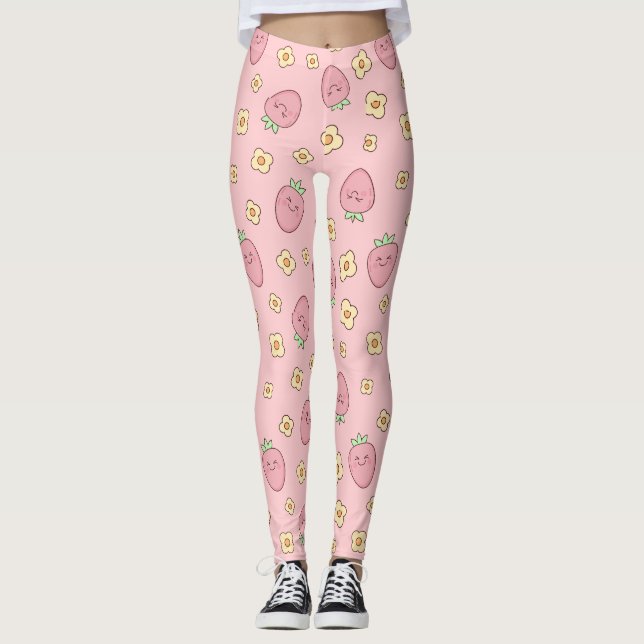 Jolis leggings de YOGA imprimés (Devant)