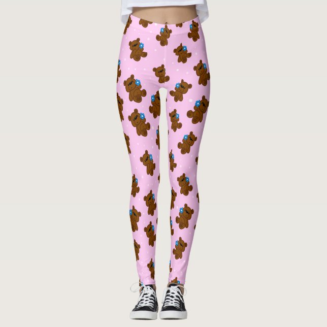 Jolis leggings de YOGA imprimés (Devant)