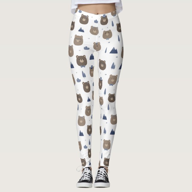 Jolis leggings de YOGA imprimés (Devant)