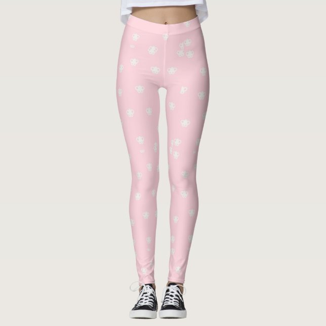 Jolis leggings de YOGA imprimés (Devant)