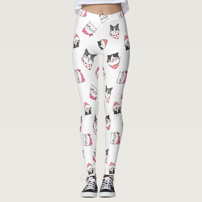 Jolis leggings de YOGA imprimés (Devant)