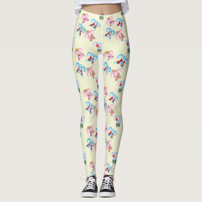 Jolis leggings de YOGA imprimés (Devant)