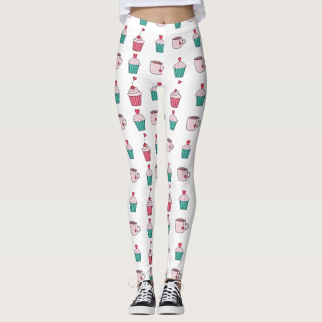Jolis leggings de YOGA imprimés (Devant)