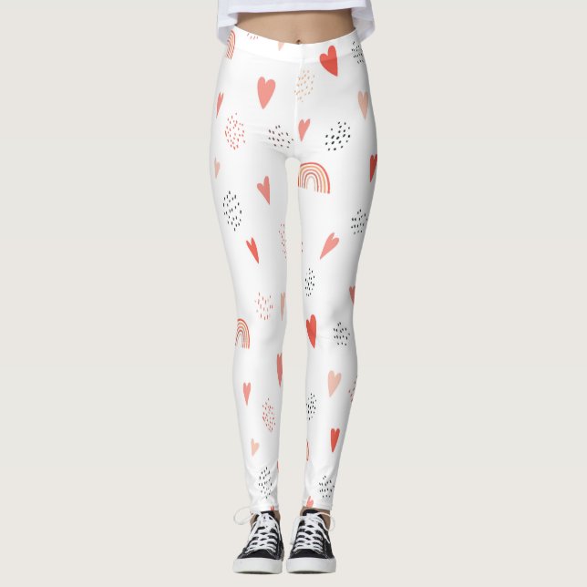Jolis leggings de YOGA imprimés (Devant)