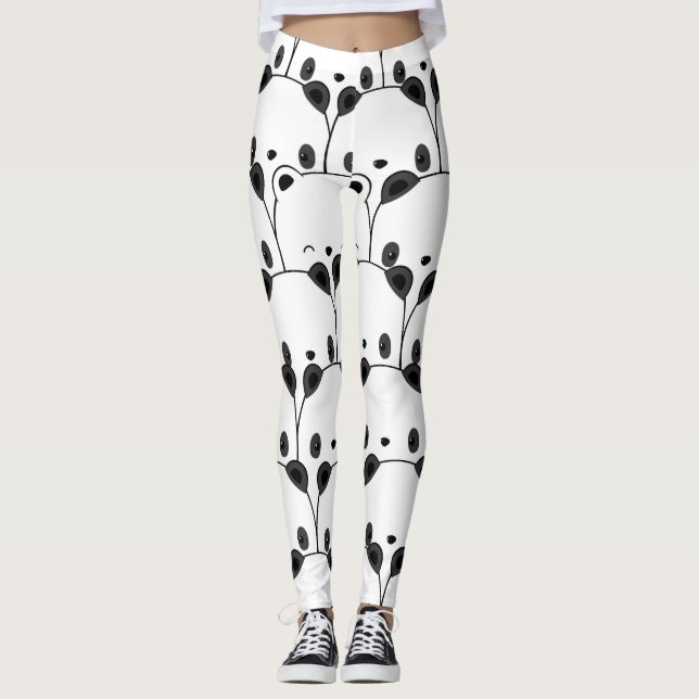 Jolis leggings de YOGA imprimés (Devant)
