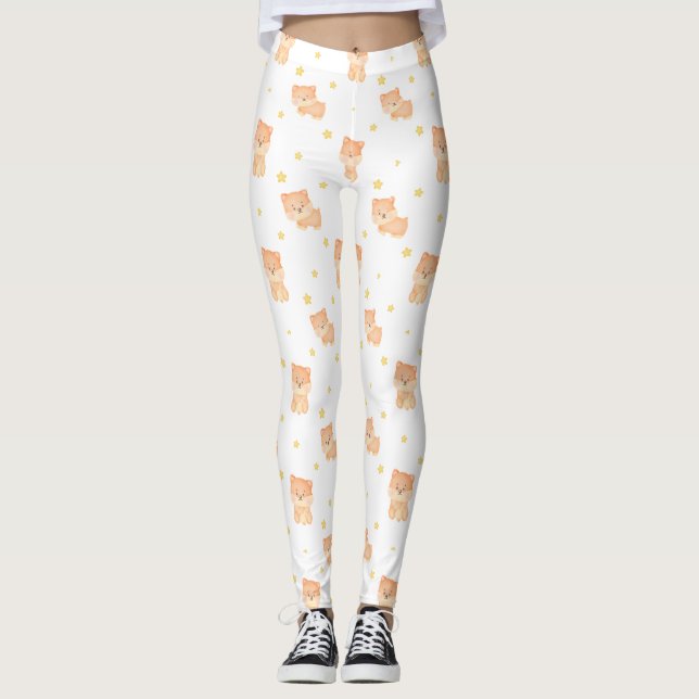 Jolis leggings de YOGA imprimés (Devant)