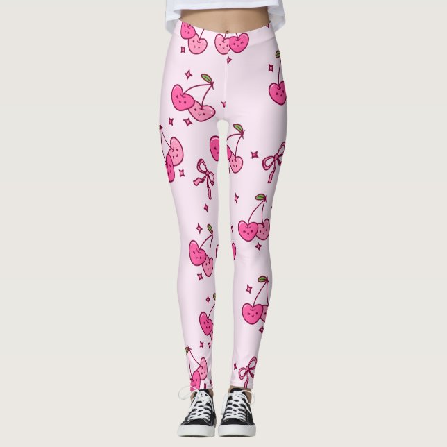 Jolis leggings de YOGA imprimés (Devant)