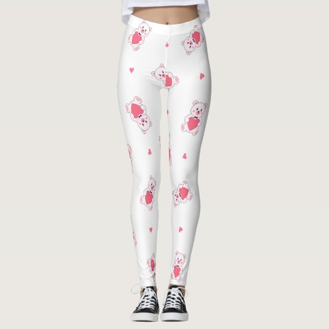 Jolis leggings de YOGA imprimés (Devant)