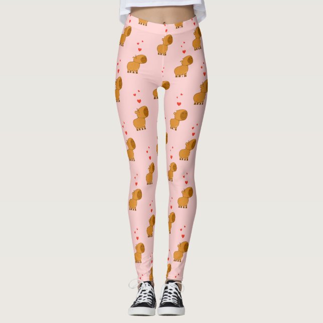 Jolis leggings de YOGA imprimés (Devant)