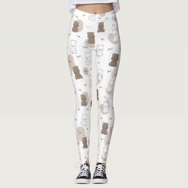 Jolis leggings de YOGA imprimés (Devant)