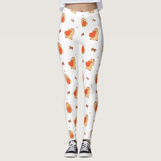 Jolis leggings de YOGA imprimés (Devant)