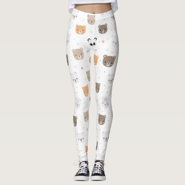 Jolis leggings de YOGA imprimés (Devant)