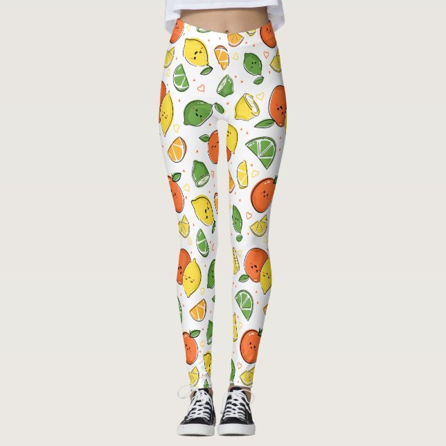 Jolis leggings de YOGA imprimés (Devant)