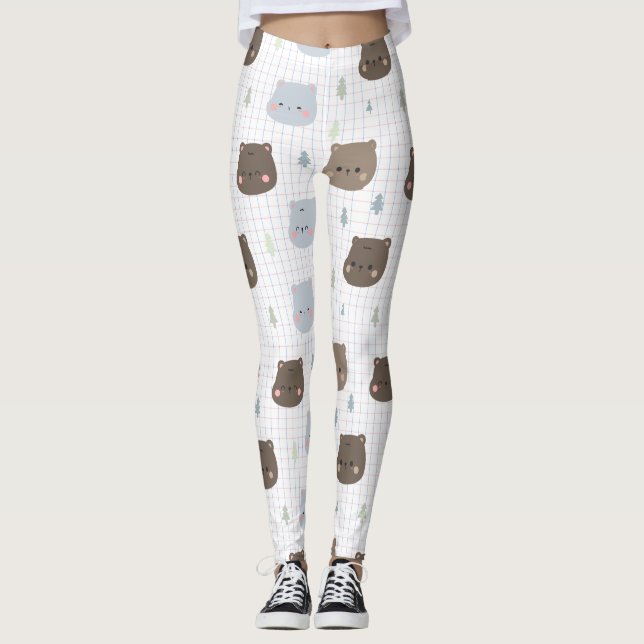 Jolis leggings de YOGA imprimés (Devant)