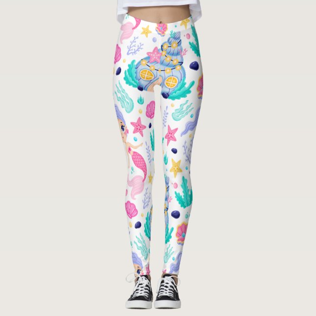 Jolis leggings de YOGA imprimés (Devant)