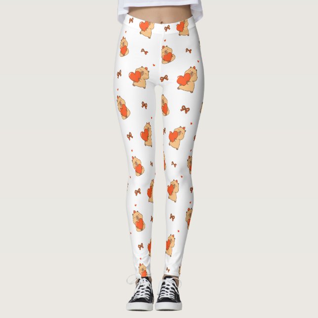 Jolis leggings de YOGA imprimés (Devant)