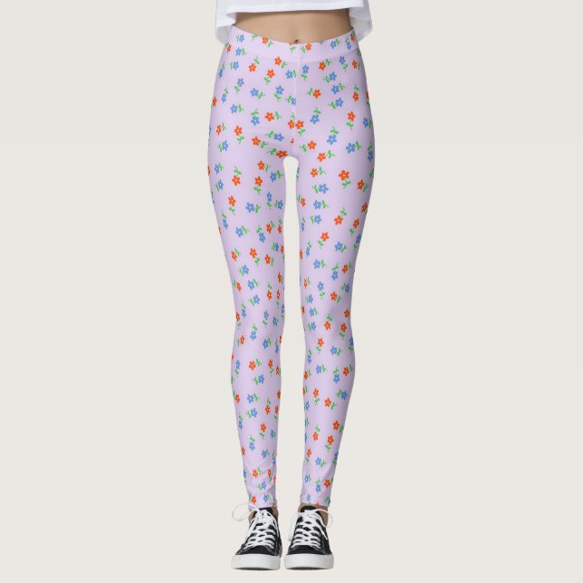 Jolis leggings violets (Devant)